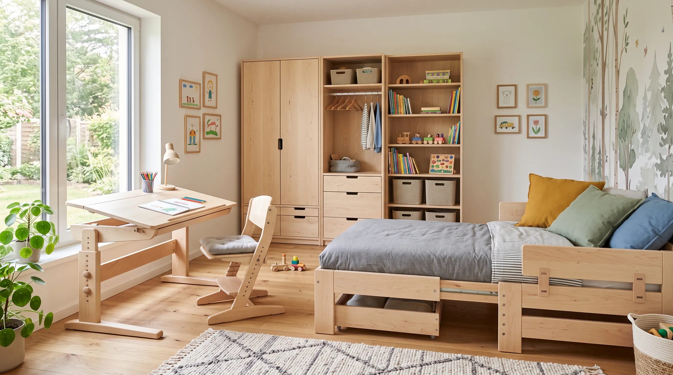 Ergonomik ve Büyüyen Çocuk Odası Seti Ergonomik ve Büyüyen Çocuk Odası Seti